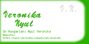 veronika nyul business card